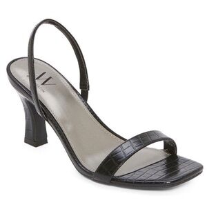 Worthington Black Heel Size 7 Croc Pattern.